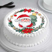 Xmas Santa Claus Poster Cake