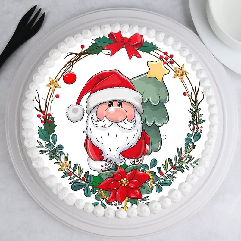 Xmas Santa Poster Cake Online