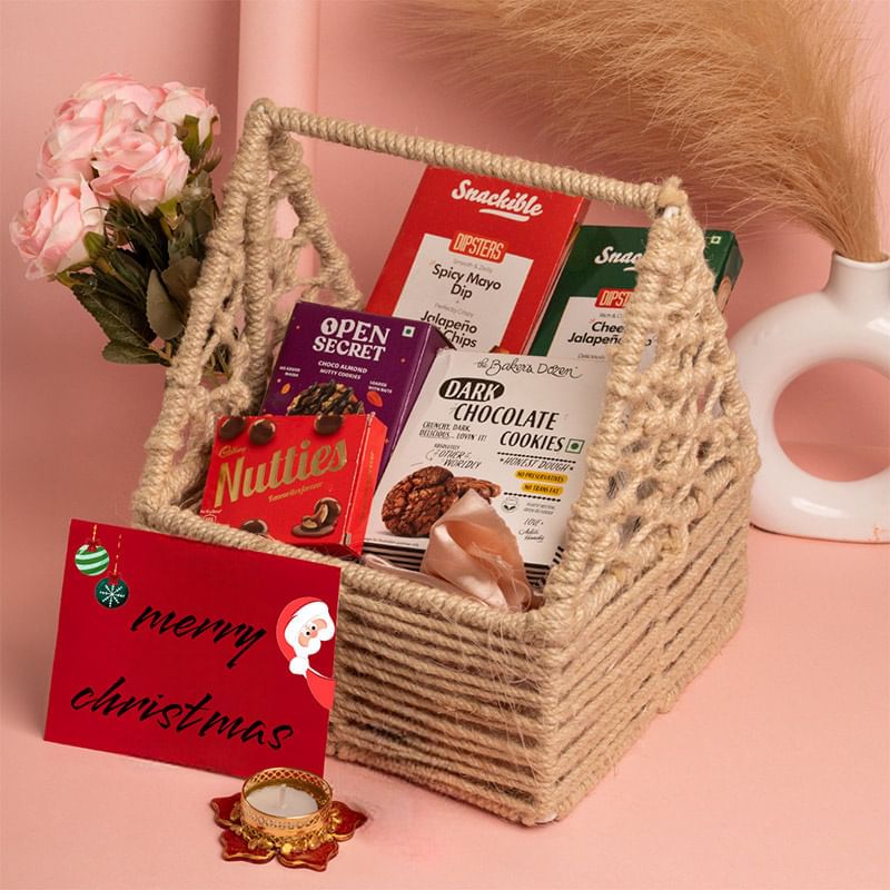 Xmas Snacks N Sweets Basket