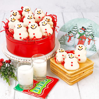 Xmas Snowman Festive Cookies