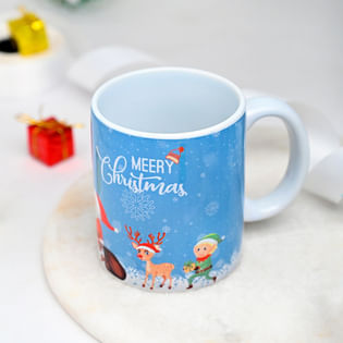 Top View of Xmas Special Photo Mug