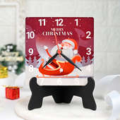 Christmas Themed Santa Claus Tabletop Clock