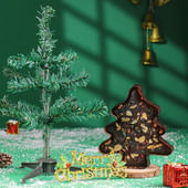Xmas Tree N Plum Cake With Wall Decor