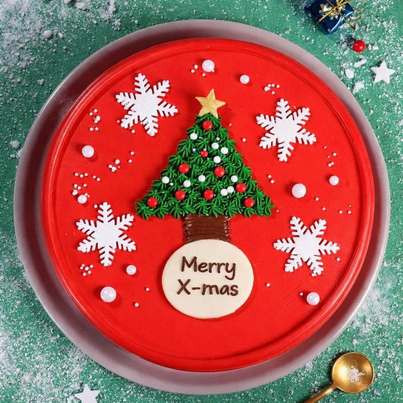 Xmas Tree Theme Cake