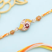 Yellow Floral Designer Rakhi