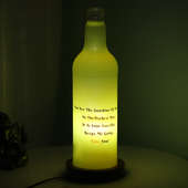 Yellow Personalised Lamp with Closer View