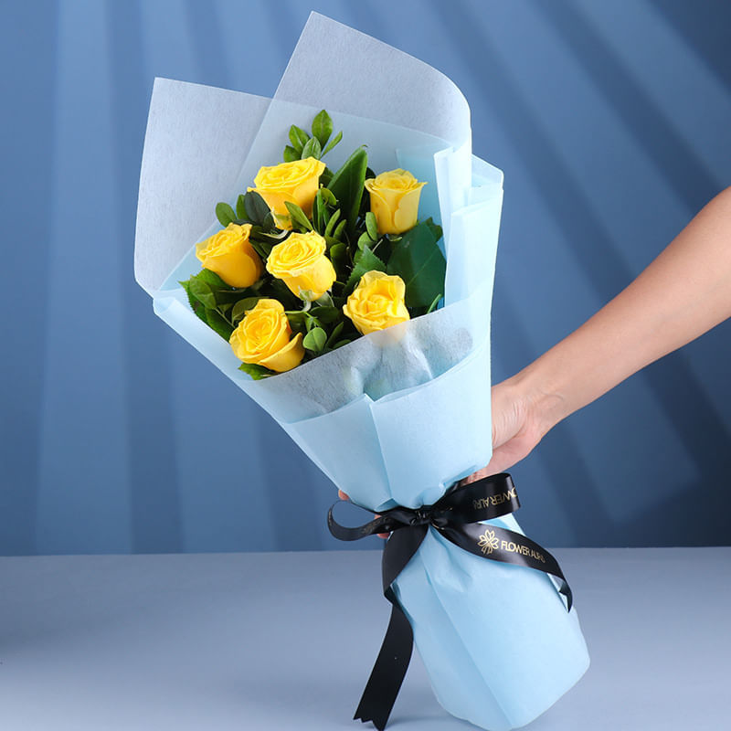 Yellow Rose Sunshine In Evening Paradise