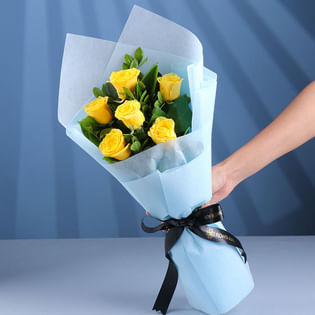 Yellow Rose Sunshine In Evening Paradise