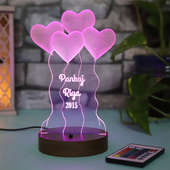 You and I Customised Lamp - Personalised Anniversary Gifts Online