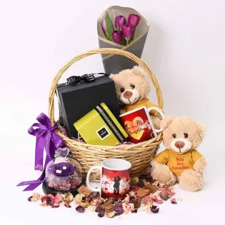 Eternal Blooming Love Gift Basket
