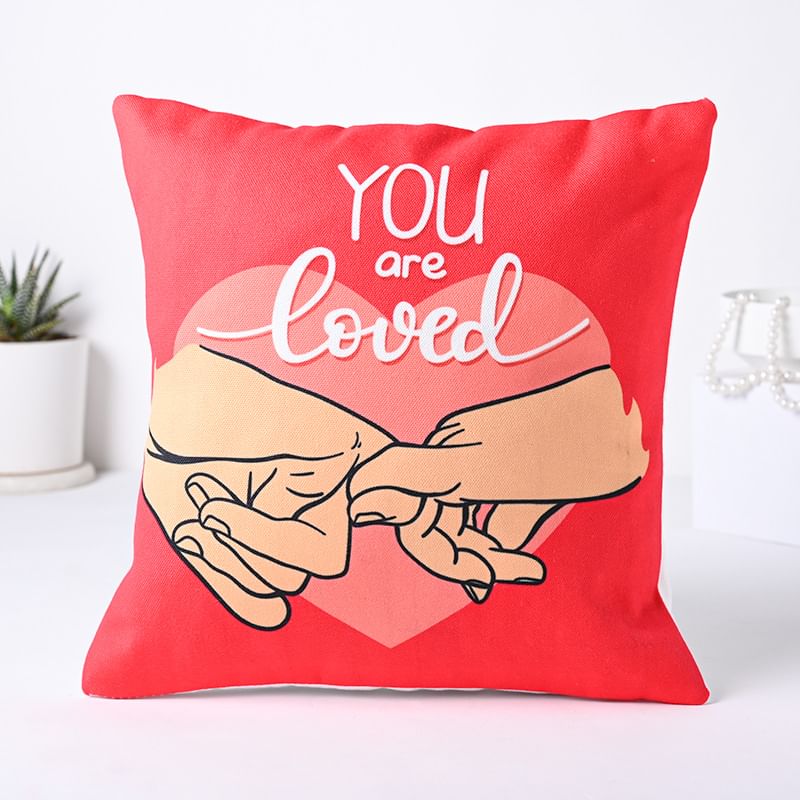 Order Romantic Lovers Cushion for Valentine
