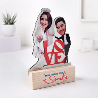 You Make Me Smile Caricature For Anniversary