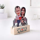 You Me Heart Couple Caricature
