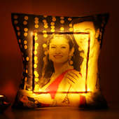 You N I Photo Led Cushion - 12X12 Inch Personalised LED Cushion