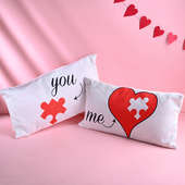 You N Me Puzzle Pillow Set