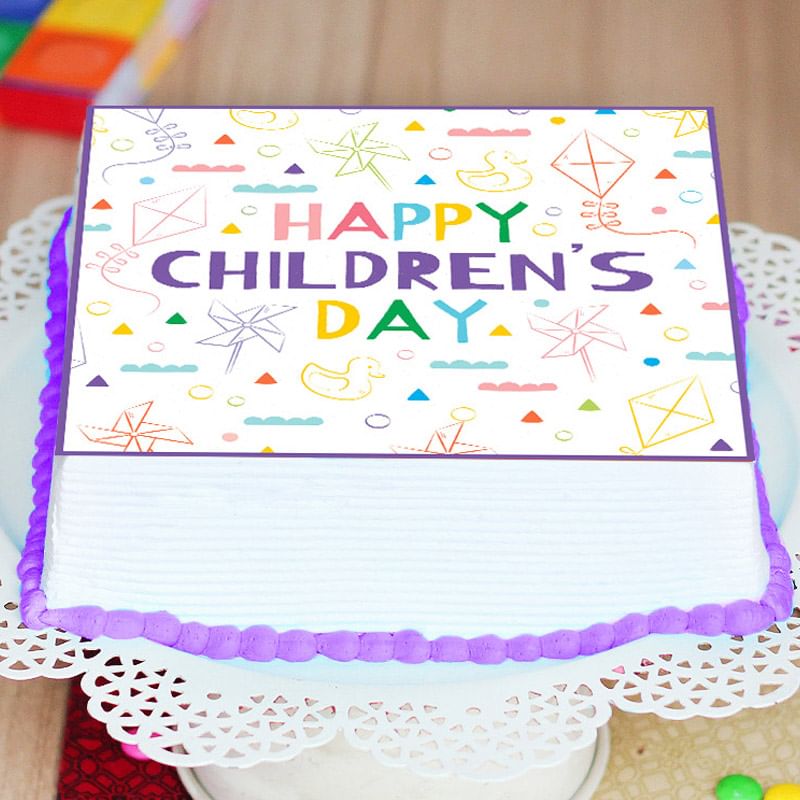 Childrens Day Poster Cake