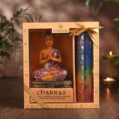 Zen Harmony Candle N Buddha Duo