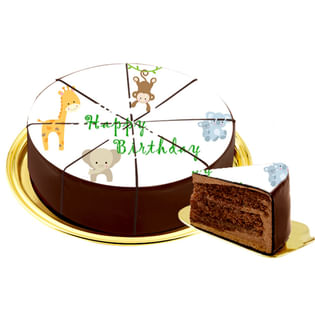 Zoo Animals On The Cake